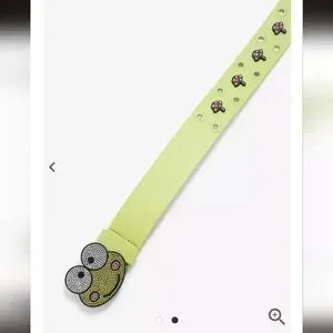 Kerropi Sanrio Portrait Belt Buckle Belt Sanrio Keroppi Mushrooms Rhinestone Belt (Large) | eBay main image 3